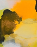 Staining_oil, ink/linen, 51x39cm/20x15.5in