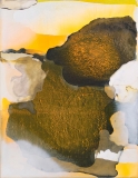 Staining_oil, ink/linen, 51x39cm/20x15.5in