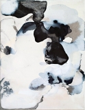Staining_oil, ink/linen, 51x39cm/20x15.5in
