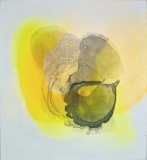Staining_oil, ink/linen, 154x140cm/60x55in