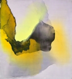 Staining_oil, ink/linen, 154x140cm/60x55in