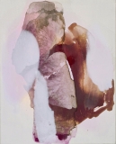 Staining_oil, ink/linen, 51x40cm/20x16in